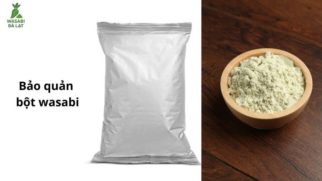bảo quản bột wasabi