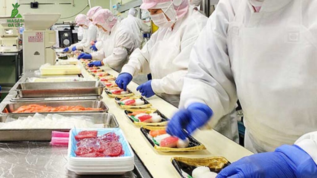 bột wasabi trong ngành thực phẩm